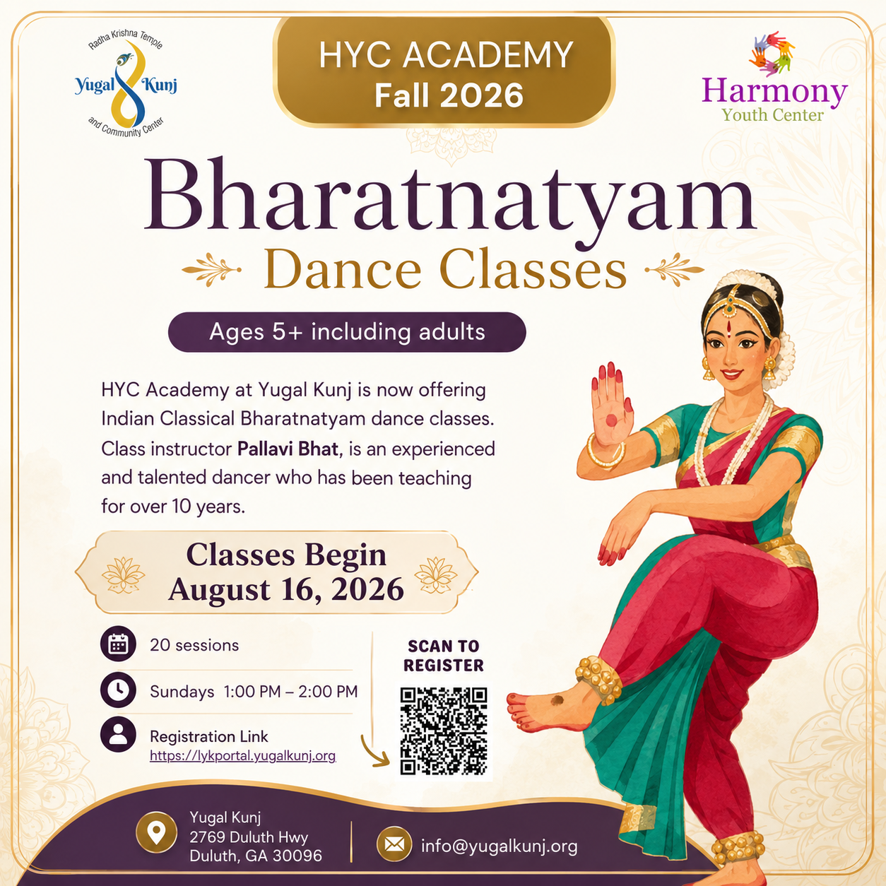 Bharatnatyam Dance classes