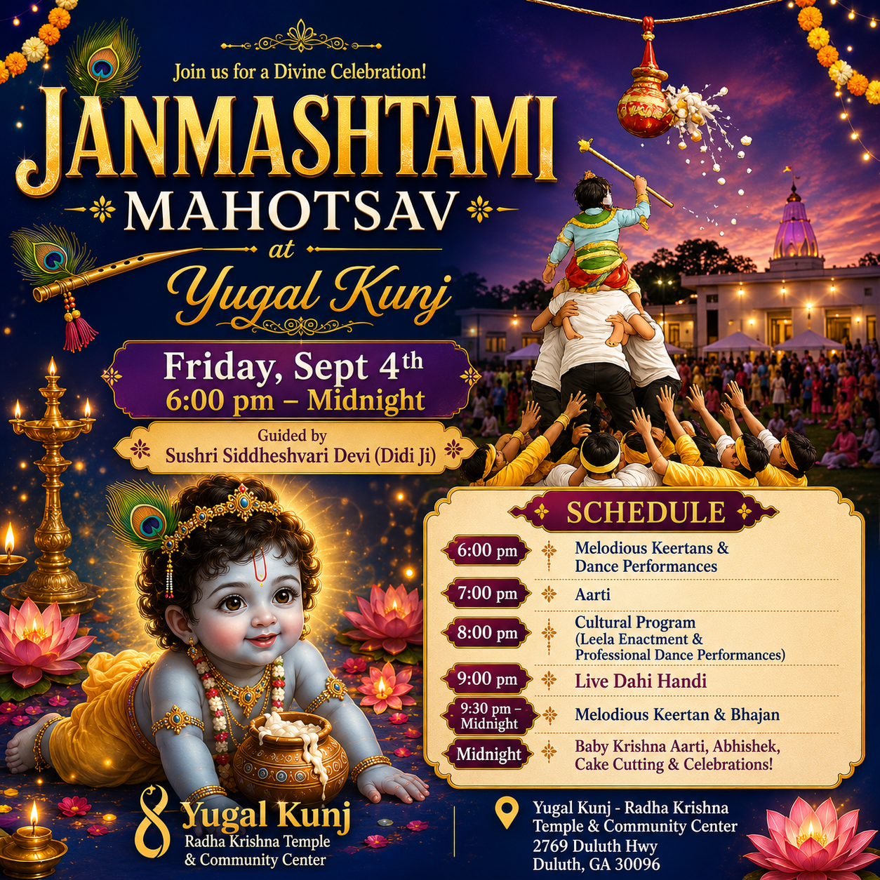 Grand Janmashtami Celebrations 2026